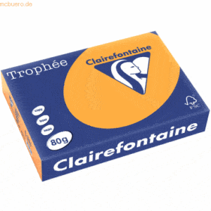 Clairefontaine Kopierpapier Trophee A4 80g/qm VE=500 Blatt mandarine