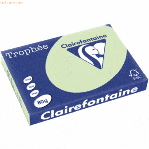 Clairefontaine Kopierpapier Trophee A3 80g/qm VE=500 Blatt apfelgrün
