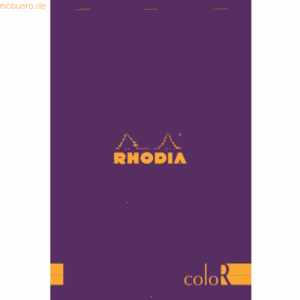5 x Rhodia Notizblock color A4 liniert 70 Blatt violett