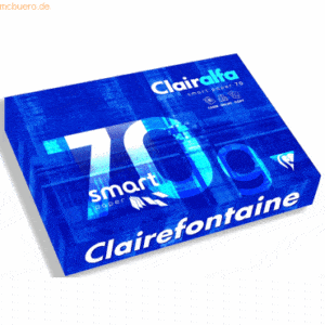 5 x Clairefontaine Kopierpapier smart A4 70g/qm VE=500 Blatt weiß
