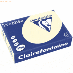 4 x Clairefontaine Kopierpapier Trophee A4 210g/qm VE=250 Blatt elfenb