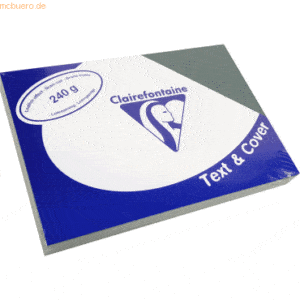 5 x Clairefontaine Deckblätter A4 210x297mm 240g/qm dunkelgrün Leder V