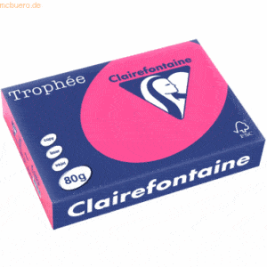 5 x Clairefontaine Kopierpapier Trophee A4 80g/qm VE=500 Blatt neonros