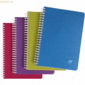10 x Clairefontaine Spiralbuch Linicolor 7