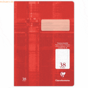 25 x Clairefontaine Schulheft A4 16 Blatt Lineatur 38 kariert perforie