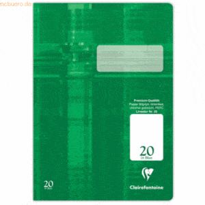 25 x Clairefontaine Schulheft A4 32 Blatt Lineatur 20 blanko