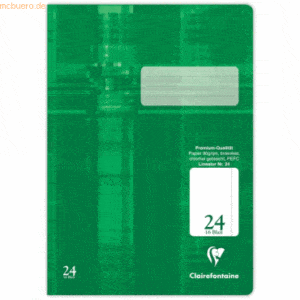 25 x Clairefontaine Schulheft A4 32 Blatt Lineatur 24 blanko mit Rand