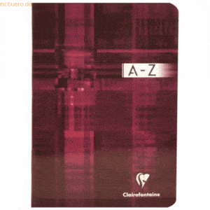 Clairefontaine Registerbuch A5 48 Blatt liniert mit Mittellinie A-Z fa
