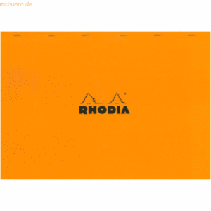 Rhodia Notizblock Rhodia Nr. 10 A3 kariert 80 Blatt orange