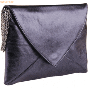 2 x Clairefontaine Handtasche/Clutch Esmeralda Leder 20x14cm oil