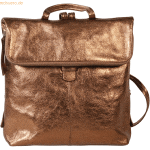 Clairefontaine Rucksack Emalia Leder 34x30x8cm brown