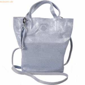 2 x Clairefontaine Tasche Federe Leder 16x9x23cm sky blue