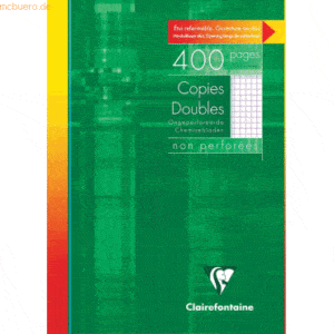 10 x Clairefontaine Kanzleipapier A4 kariert mit Rand 200 Blatt