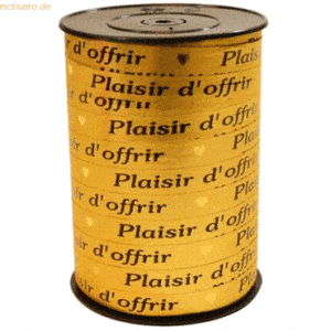 Clairefontaine Geschenkband 'Plaisir d'offrir' 10mmx225m gold