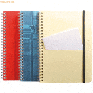 5 x Clairefontaine Kollegblock Pocket Book A5 60 Blatt 90g/qm liniert