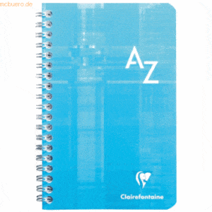 Clairefontaine Registerbuch 11x17cm 50 Blatt kariert PP mit Spirale A-