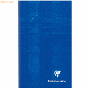 Clairefontaine Kladde 110x170mm Hardcover 90g/qm 96 Blatt kariert sort