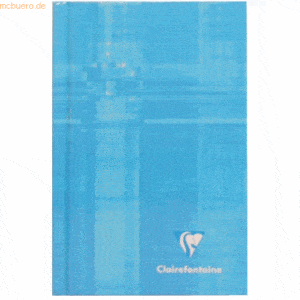 10 x Clairefontaine Kladde 75x120mm Hardcover 90g/qm 64 Blatt kariert