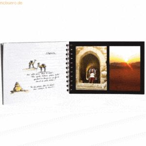 5 x Clairefontaine Reisealbum A4 Agebag liniert/blanko 40+40 Blatt sch