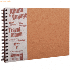 5 x Clairefontaine Reisealbum A4 Agebag liniert/blanko 40+40 Blatt bei