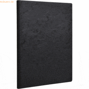 Clairefontaine Notizbuch A4 AgeBag Leinenoptik blanko 96 Blatt schwarz