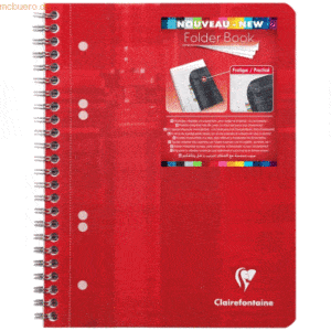 Clairefontaine Kollegblock Folderbook A5+ 80 Blatt 90g/qm kariert mit