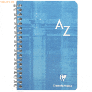 Clairefontaine Registerbuch 11x17cm 90 Blatt kariert PP mit Spirale A-