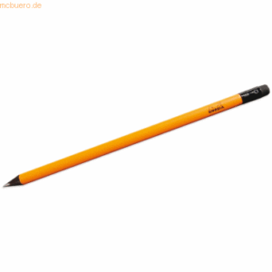 25 x Rhodia Bleistift orange/schwarz mit Radierer