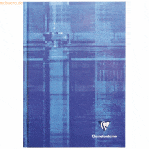 Clairefontaine Kladde A5 Hardcover 90g/qm 96 Blatt liniert farbig sort