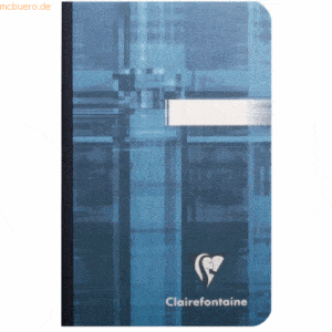 5 x Clairefontaine Notizheft 9x14cm 96 Blatt liniert farbig sortiert