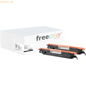 Freecolor Toner kompatibel mit HP 4-farbig LaserJet CP1025 (126A) schw
