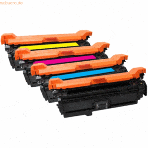 Freecolor Toner kompatibel mit HP 4-farbig LaserJet CP3525 CMYK Multip