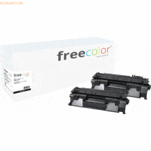 Freecolor Toner kompatibel mit HP LaserJet P2035/P2055 (05A) VE=2 Stüc