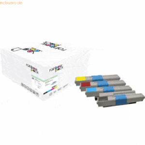 Freecolor Toner kompatibel mit Oki C301/C321 KCMY Multipack