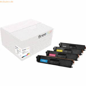 Freecolor Toner kompatibel mit Brother HL-L8250/L8350 CMYK Multipack