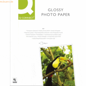 Connect Fotopapier Inkjet A4 180g/qm hochglänzend VE=20 Blatt