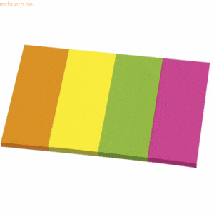 Connect Haftnotizen 40x50mm Neonfarben VE=3x50 Blatt