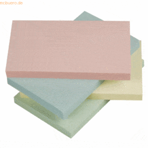 Connect Haftnotizen 127x76mm Pastellfarben sortiert VE=12x100 Blatt