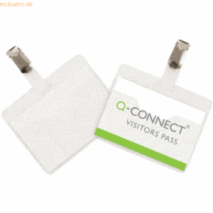 Connect Namensschild 60x90mm mit Clip offen VE=25 Stück