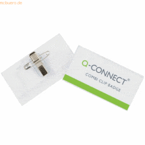 Connect Namensschild 40x75 mit Kombiklemme VE=50 Stück