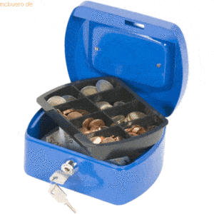 Connect Geldkassette BxTxH 155x120x75 mm blau