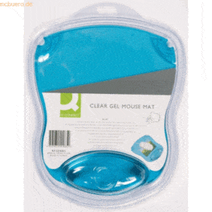 Connect Mauspad mit Handgelenkauflage Gel transparent blau