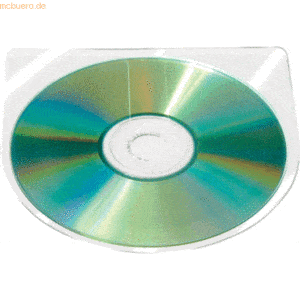 Connect CD/DVD-Hüllen PP transparent selbstklebend ohne Lasche VE=10 S