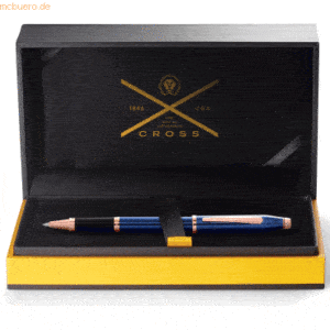 Cross Rollerball Century II Transluzent Blau/Rosegold Beschlägen Gesch