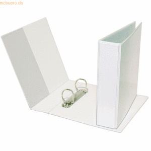 10 x Dataplus Ringbuch A5 2 Ringe 35 mm PVC weiß