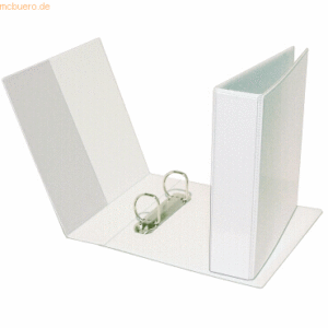 10 x Dataplus Ringbuch A5 2 Ringe 20 mm PVC weiß