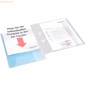 Dataplus Schnellhefter-Mappe A4 mit A4-Tasche natur-transparent