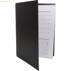 5 x Dataplus Speisekarte A4 mit 4 Sichthüllen schwarz