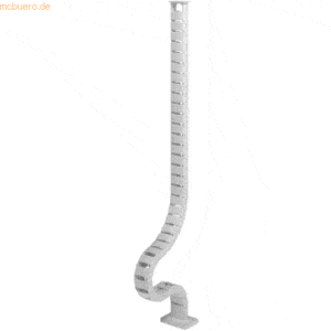 Dataflex Kabelführung Addit Sitz-Steh 460 für 130cm Schreibtisch weiß