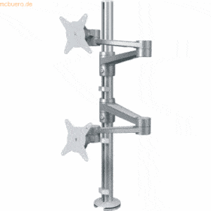 Dataflex Monitorarm ViewLite 142 für 2 Monitore silber-weiß